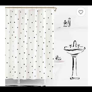 Kate Spade NY Deco Dot Shower Curtains in White
